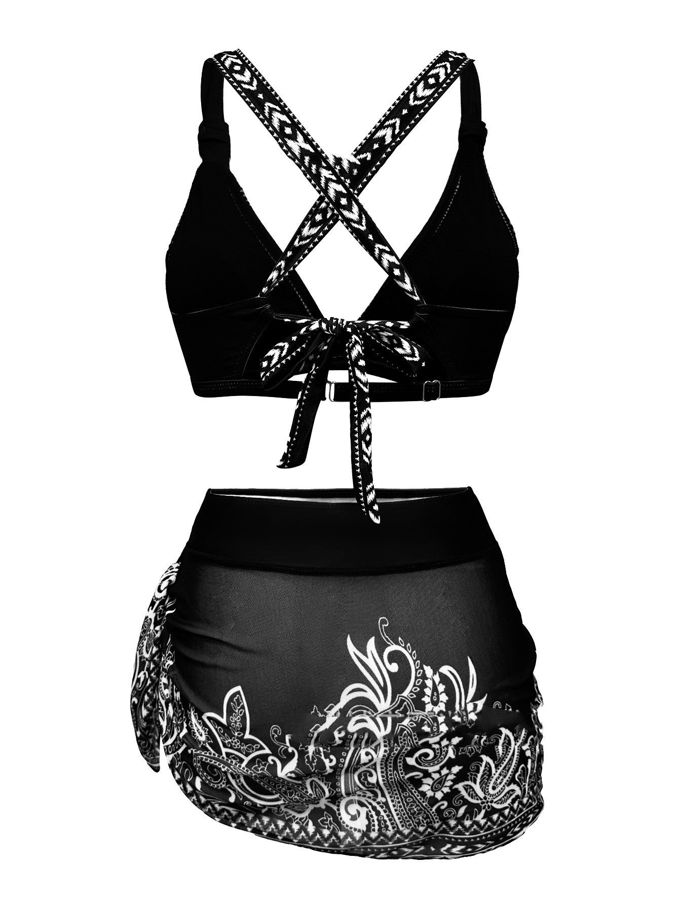 Bikini Split Three-piece Set Gather Thin Advanced Sense