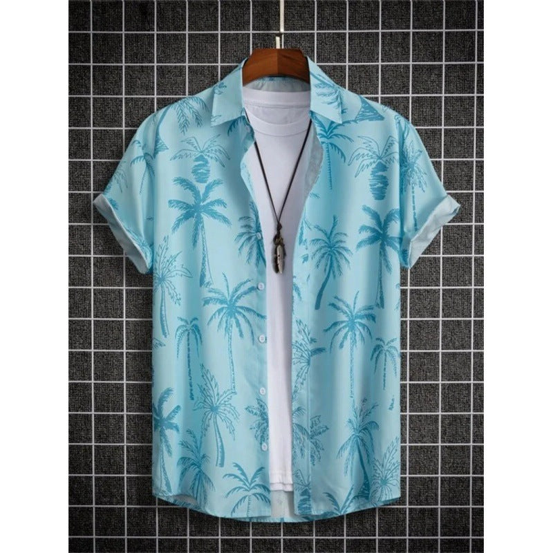 Hawaii Beach 3D Printed Shirt Short Sleeve