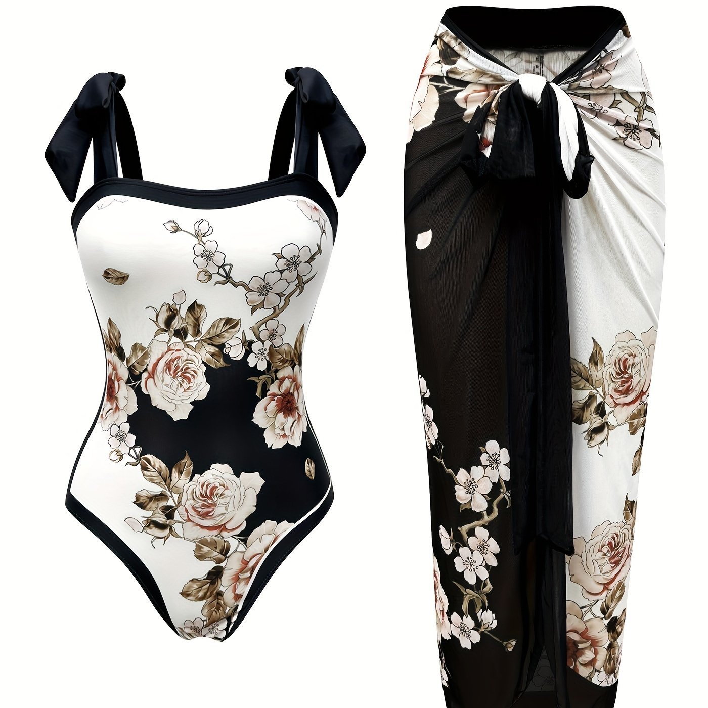 Women's Two-piece Casual Swimsuit P96 Black