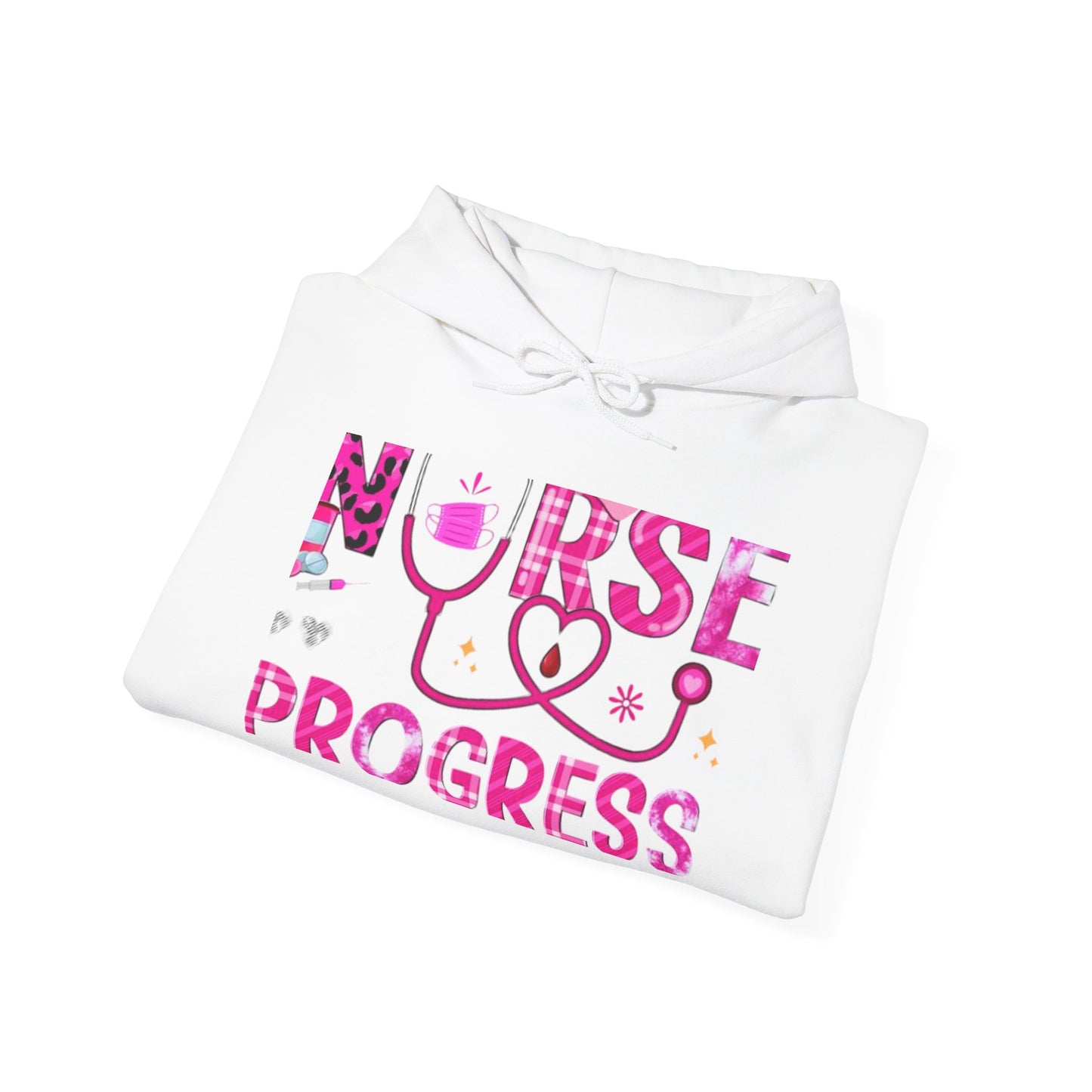 Nurse Progress Hoodie, Comfortable Unisex Sweatshirt, Gift for Healthcare