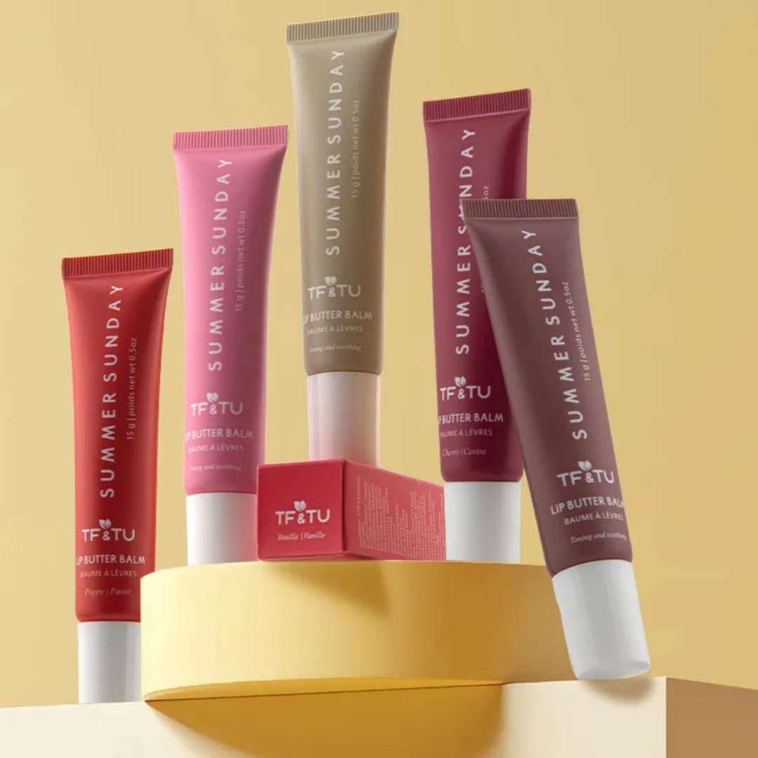 Hydrating Lip Gloss Balm – Summer Sunday Butter Balm for Soft & Shiny Lips (15g)