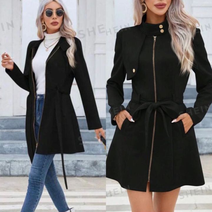 Autumn And Winter Simplicity Double Breasted Lapel Fashion New Green Waist-tight Temperament Women's Short Jacket