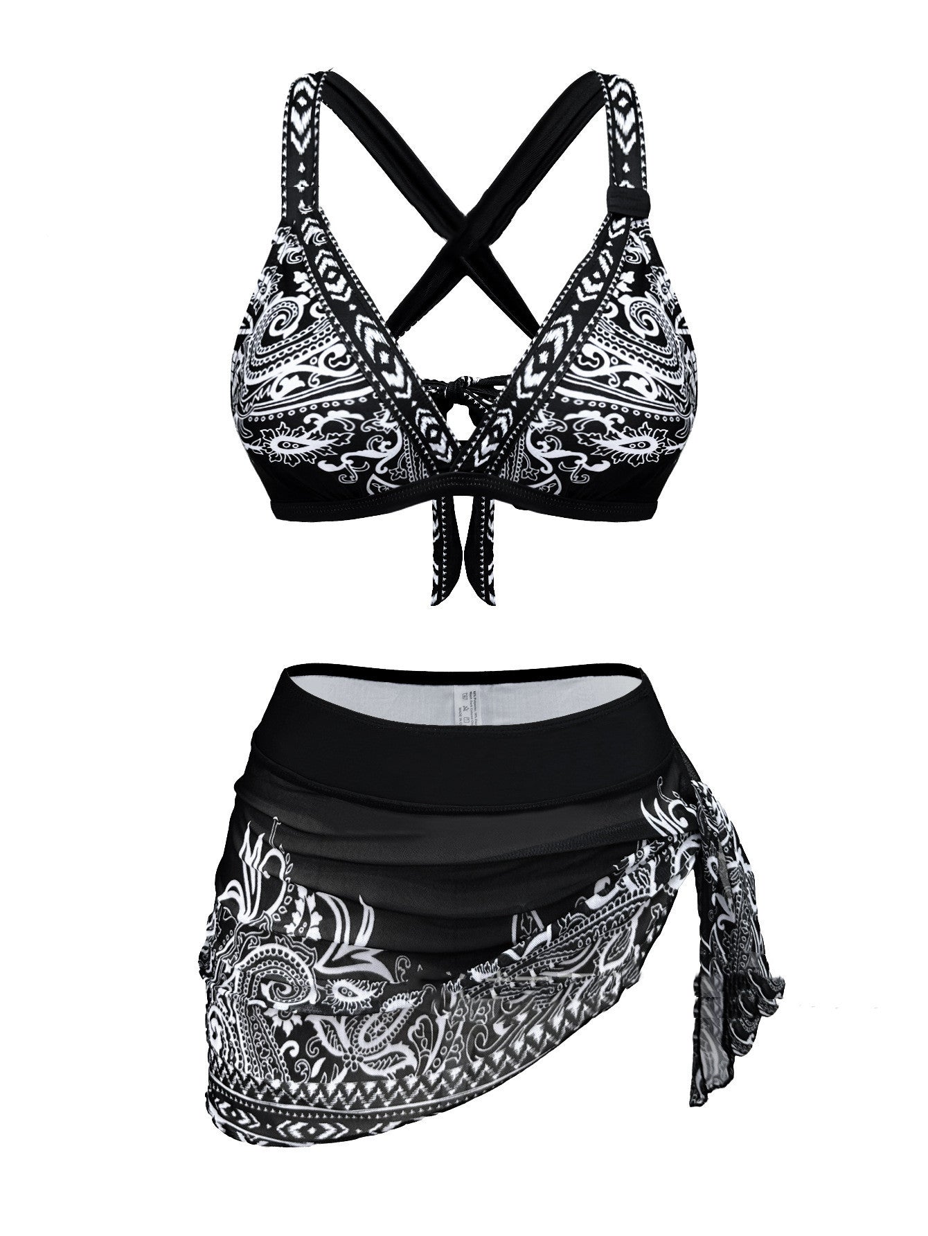 Bikini Split Three-piece Set Gather Thin Advanced Sense