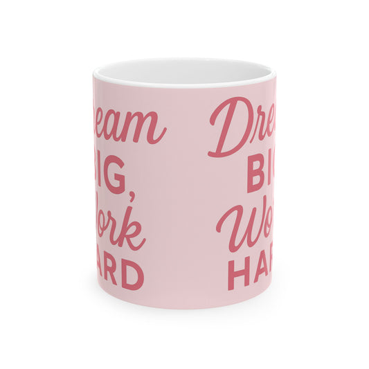 Motivational Ceramic Mug - Dream Big, Work Hard - Inspirational Coffee Cup, Gift for Students, Home Office Decor, [...]