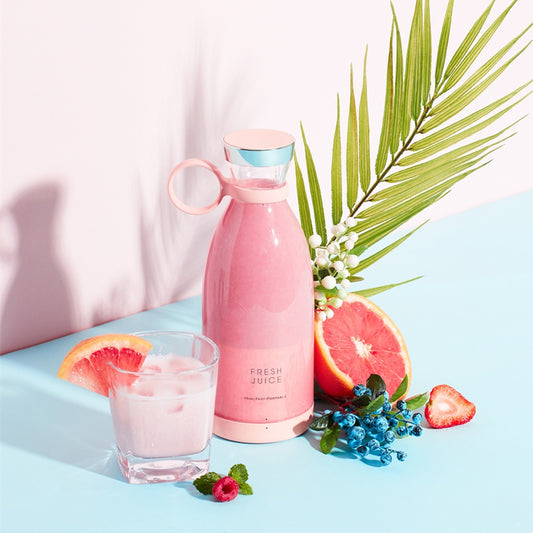 350ML Portable Electric Juicer Blender Mixer – USB Rechargeable Smoothie Maker Cup for Home, Travel & Gym