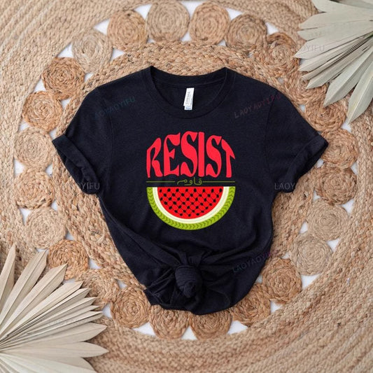 Watermelon Resistance Pattern Short Sleeve